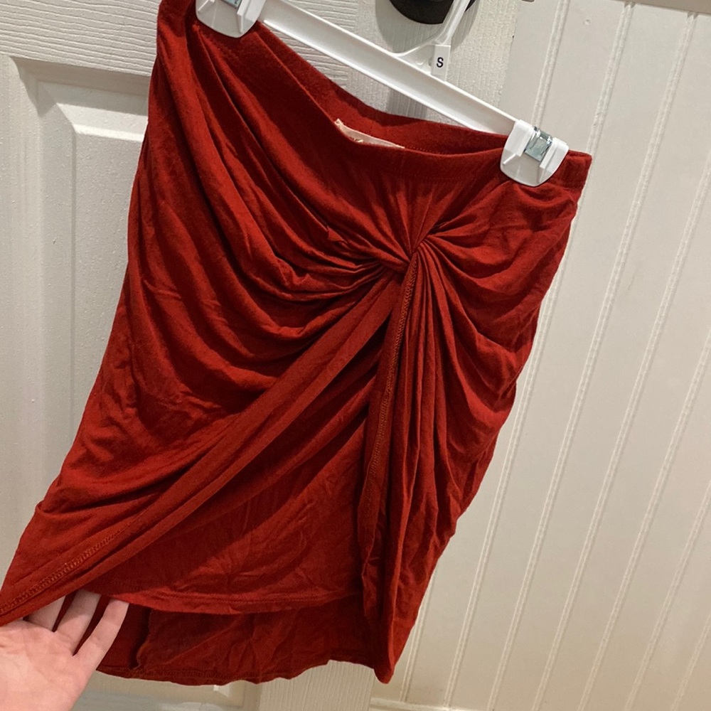 Red skirt
